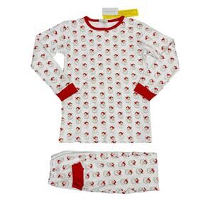 NWT La Luna Lulu Santa Size 10 2 Piece PJs